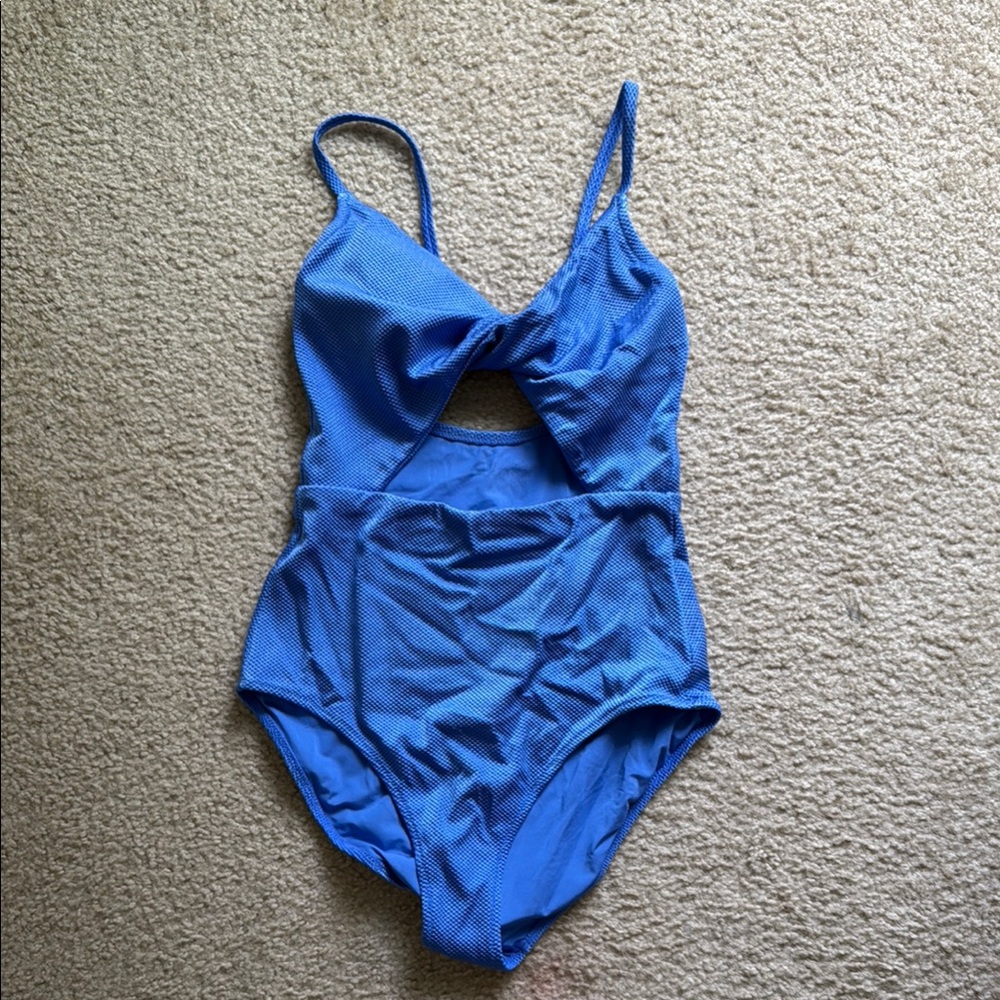 Blue One-Piece Swimsuit